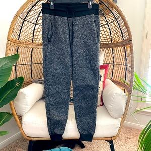 Marled Black Joggers